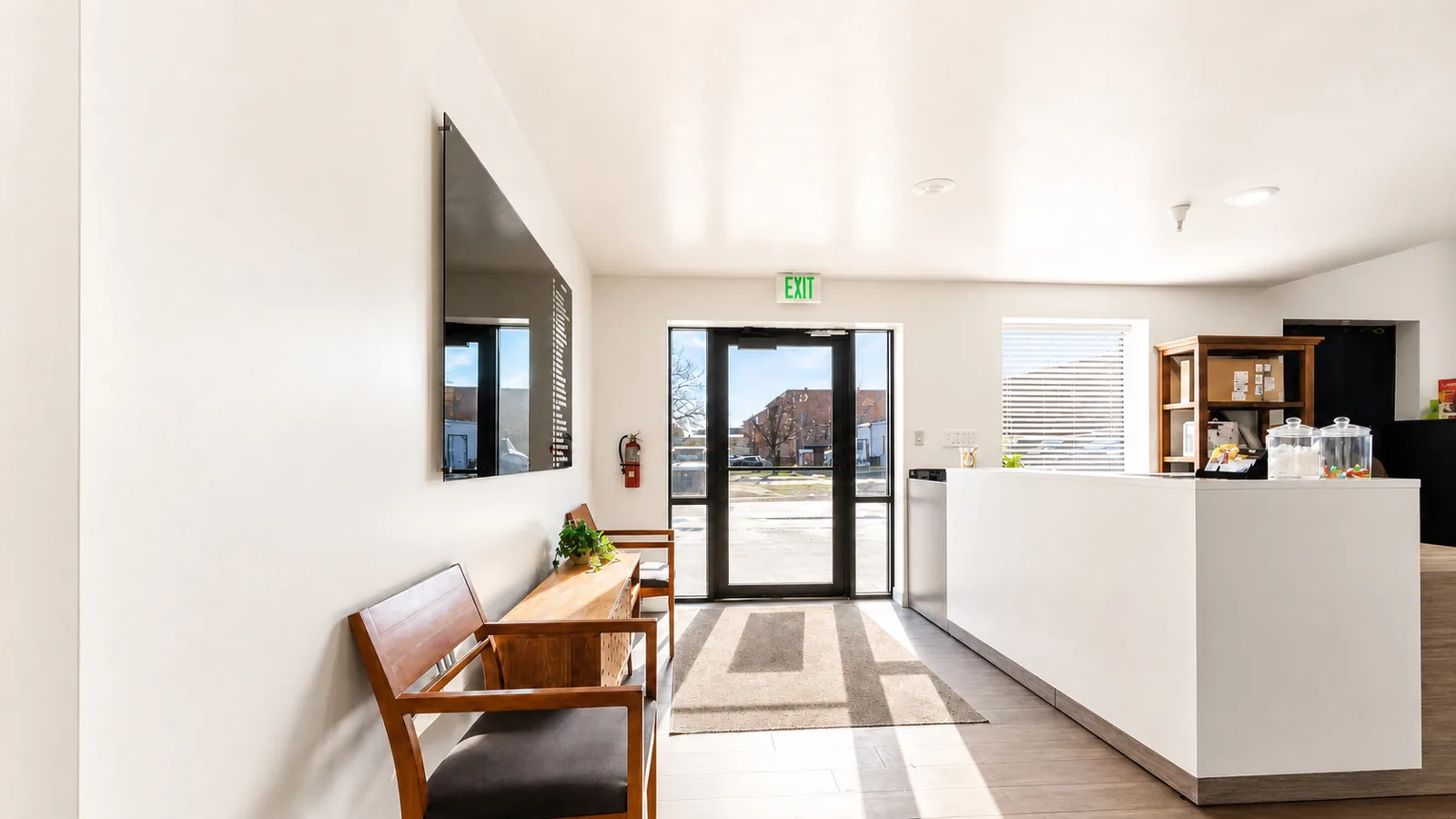 The entrance lobby of the Anata office