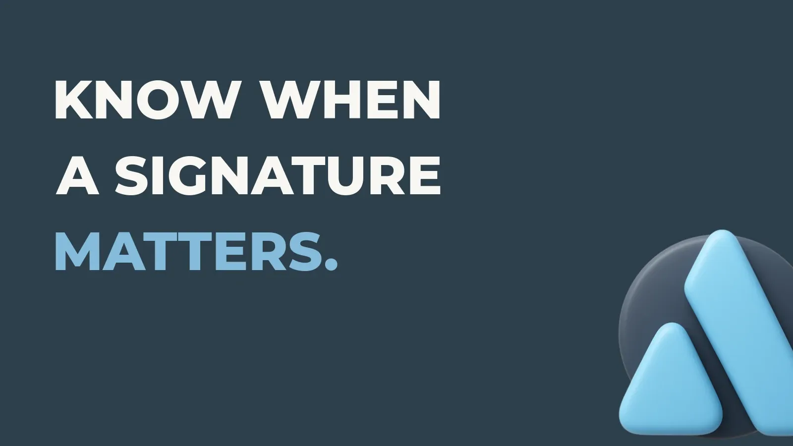 Shipping operations poster reading Know when a signature matters. with the Anata Shipping OS product icon