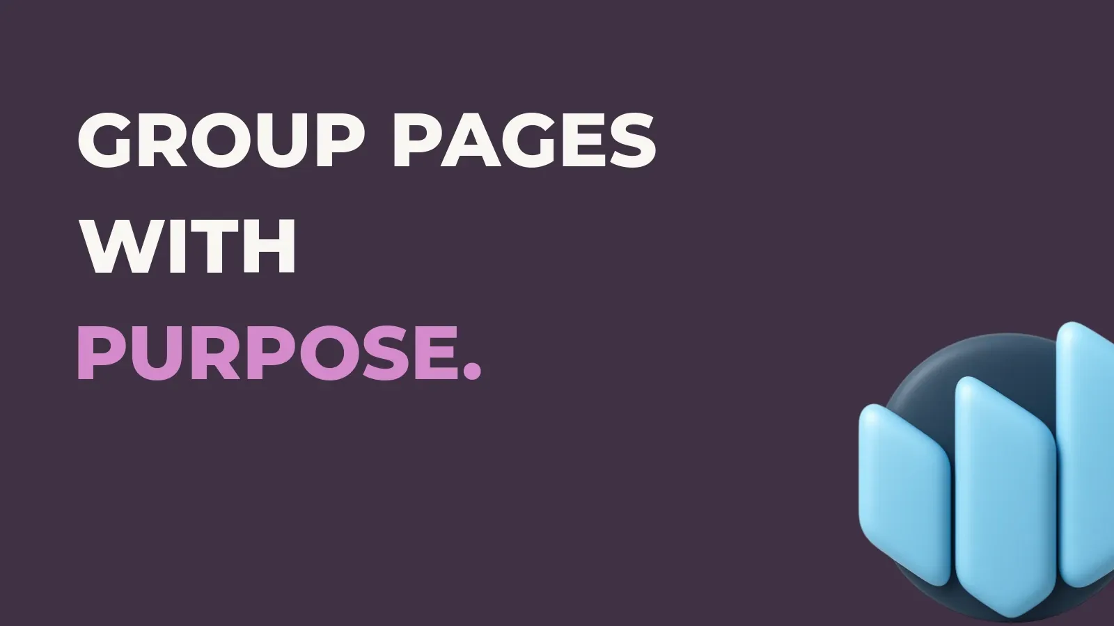Anata Intelligence poster reading Group pages with purpose. with the Anata Intelligence product icon