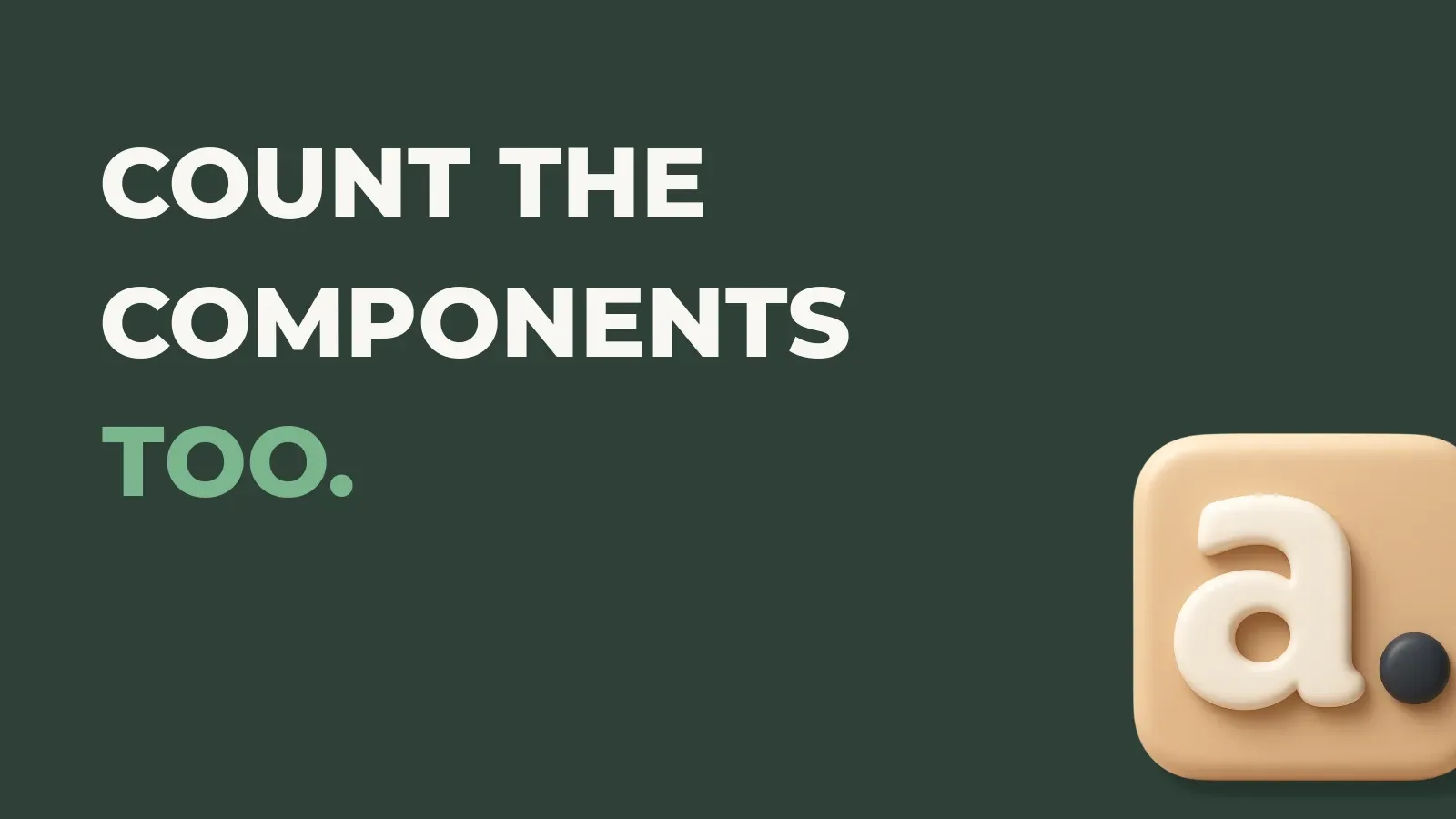 Fulfillment operations poster reading Count the components too. with the Anata Fulfillment product icon