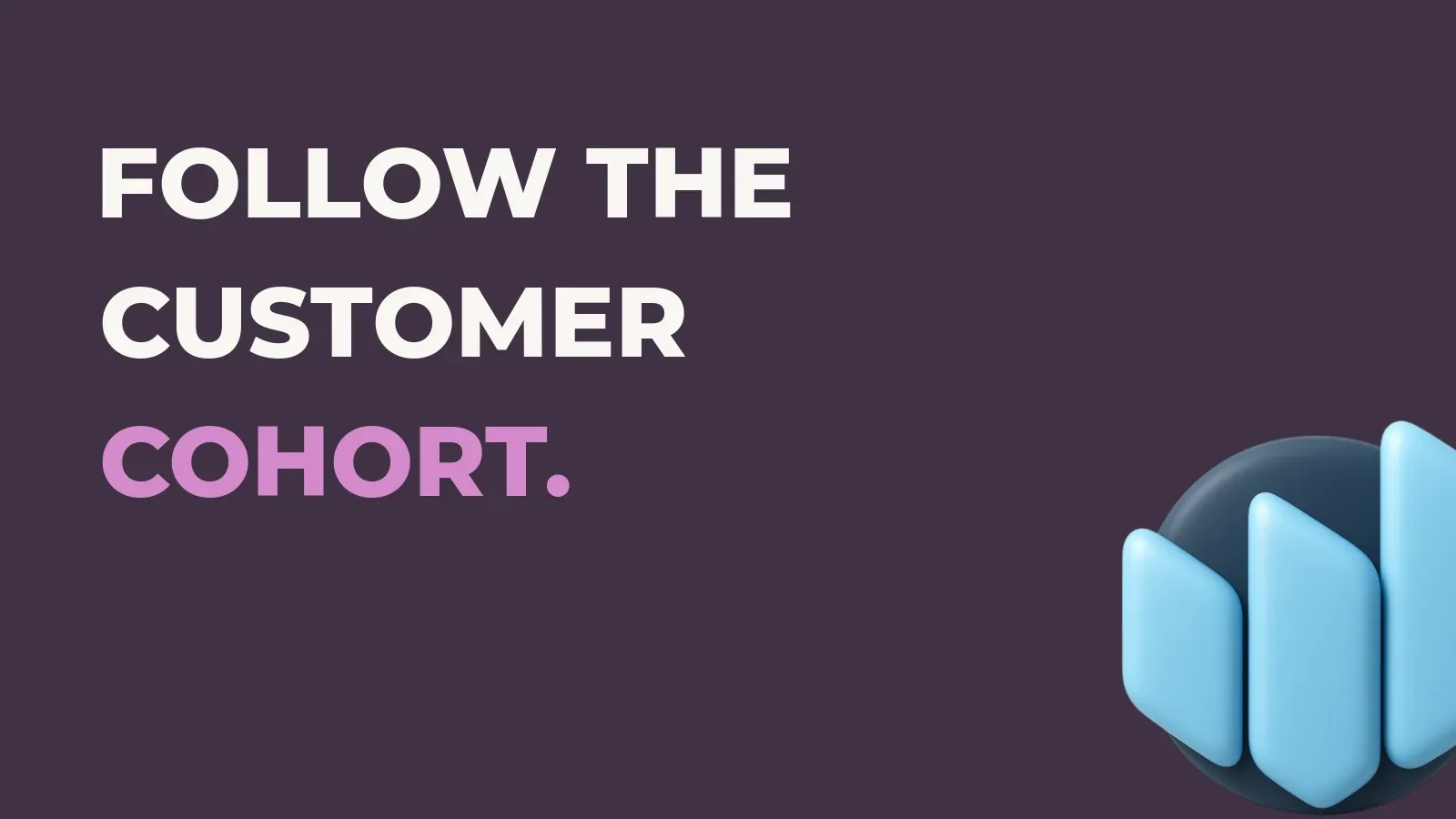 Anata Intelligence poster reading Follow the customer cohort. with the Anata Intelligence product icon